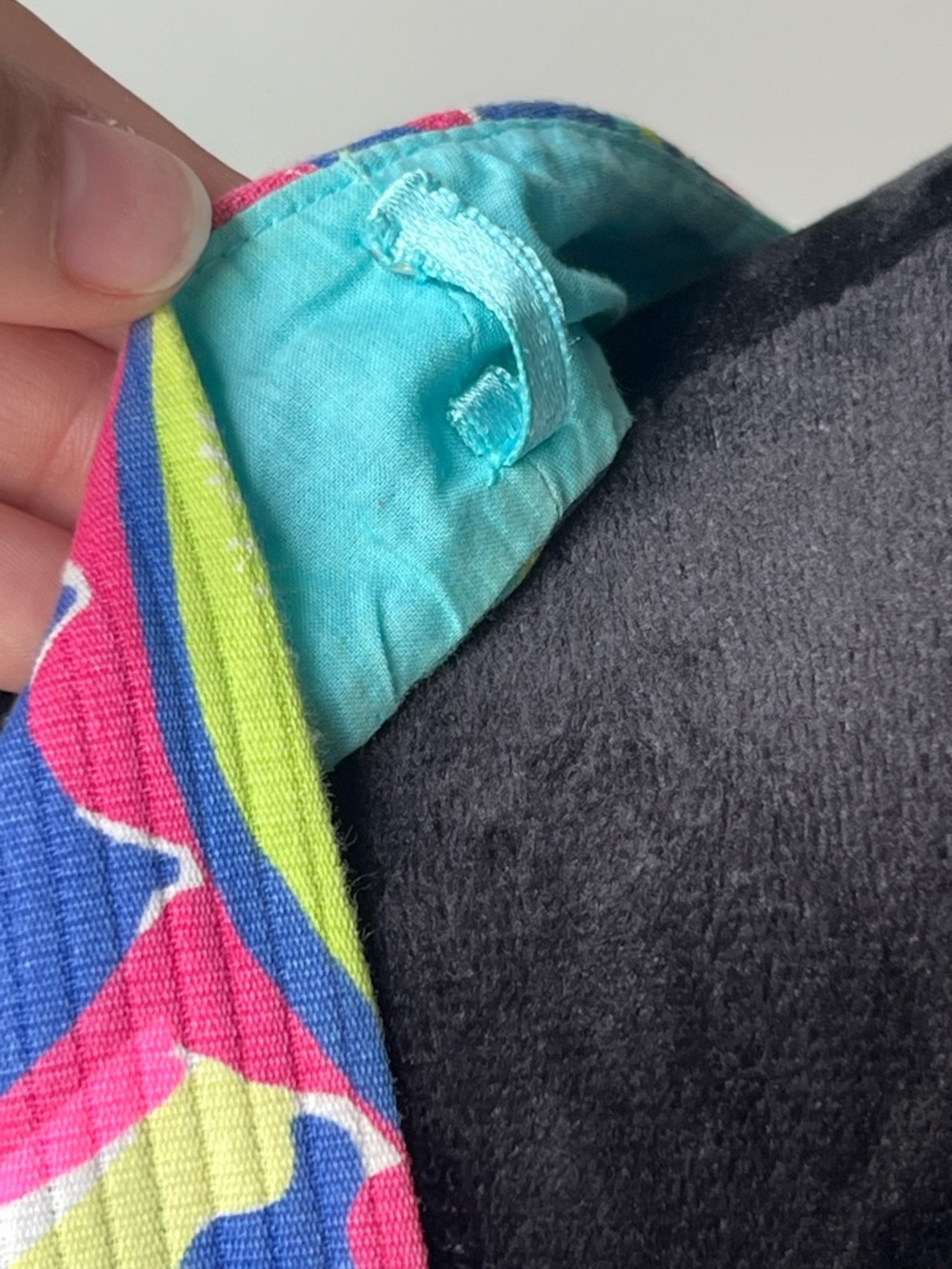 Lilly Pulitzer Neon Paisley Sheath Dress in Blue and Yellow - 2 - Picture 12 of 14
